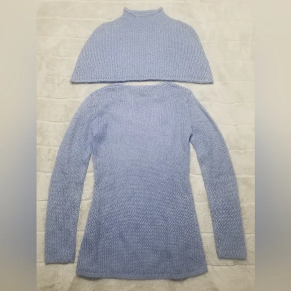 Tristan & Iseut Blue Sweater and Shrug Set Size S - Picture 4 of 8